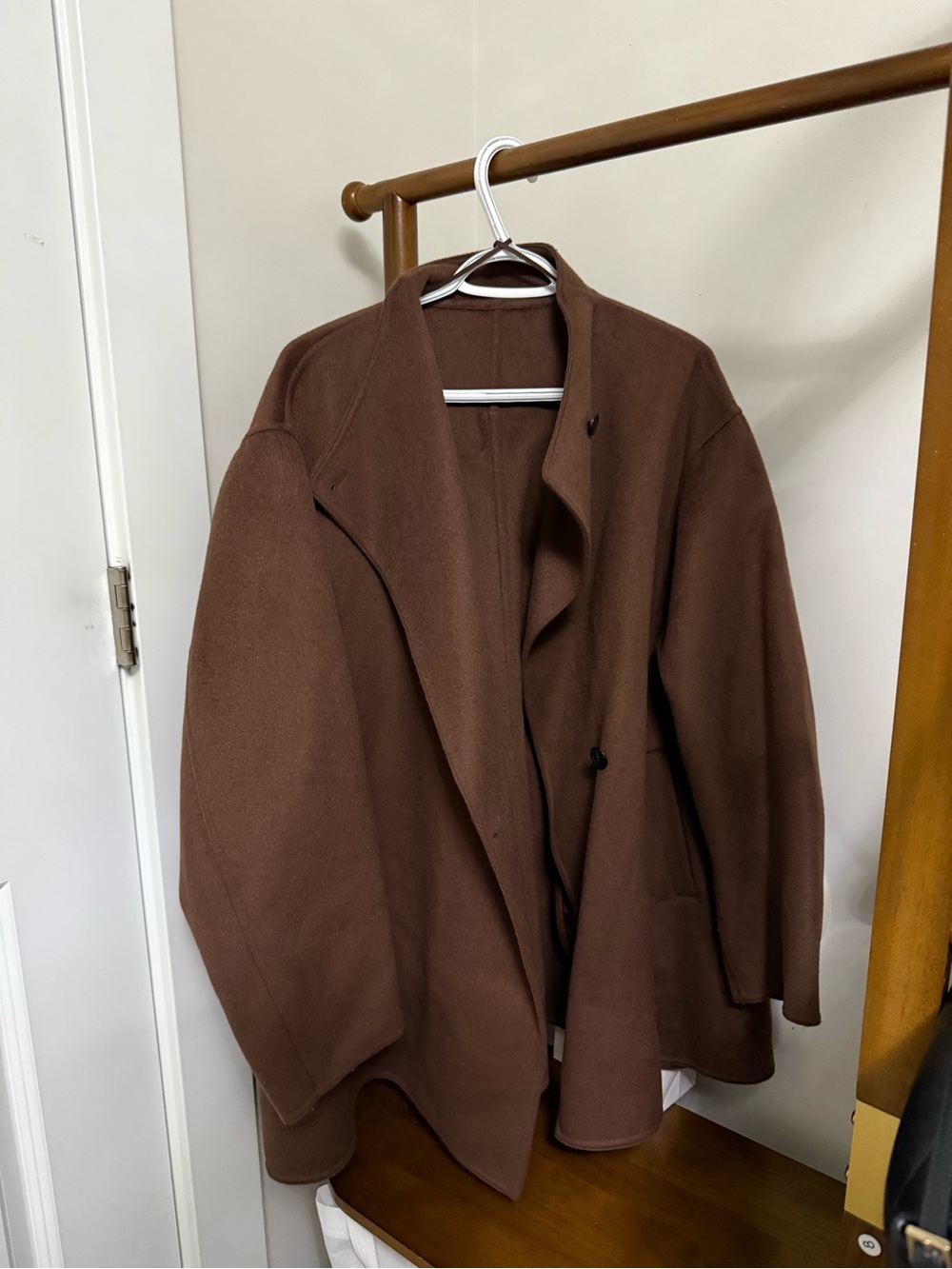 Uniqlo Brown Wool Blend Coat